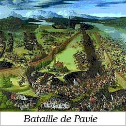 Bataille de Pavie. Toile de Ruprecht Heller. Bataille de Pavie.