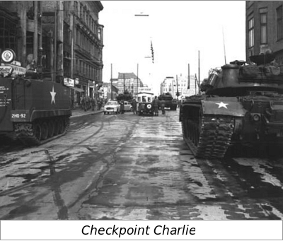 Checkpoint Charlie. Checkpoint Charlie.